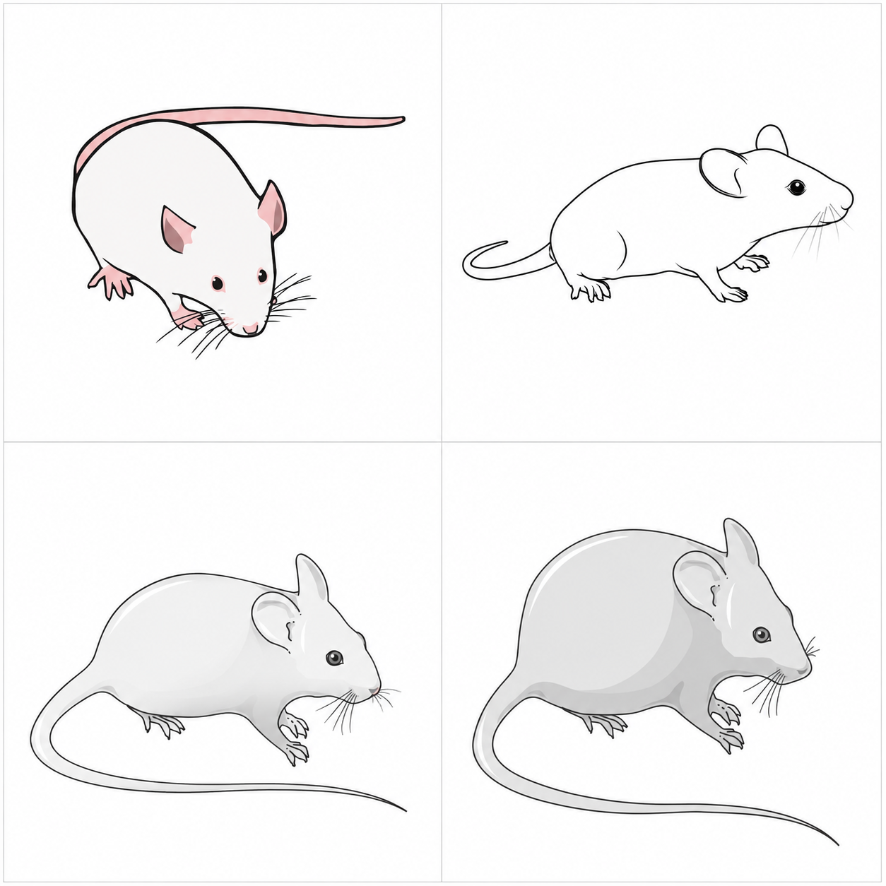 Side-by-side of the same signalling figure assembled from SciDraw, NIH BioArt, Servier and Bioicons assets